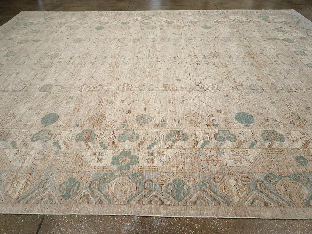 Modern East Turkestan Khotan Large Carpet, No.32569 - Gss