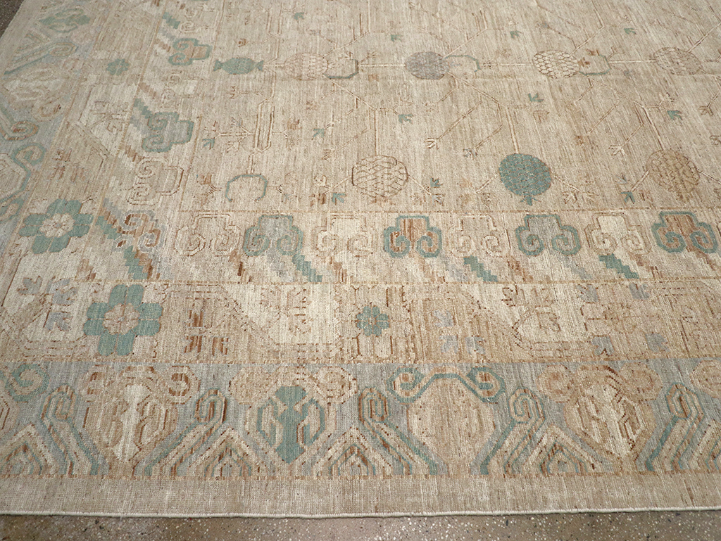 Modern East Turkestan Khotan Large Carpet, No.32569 - Gss
