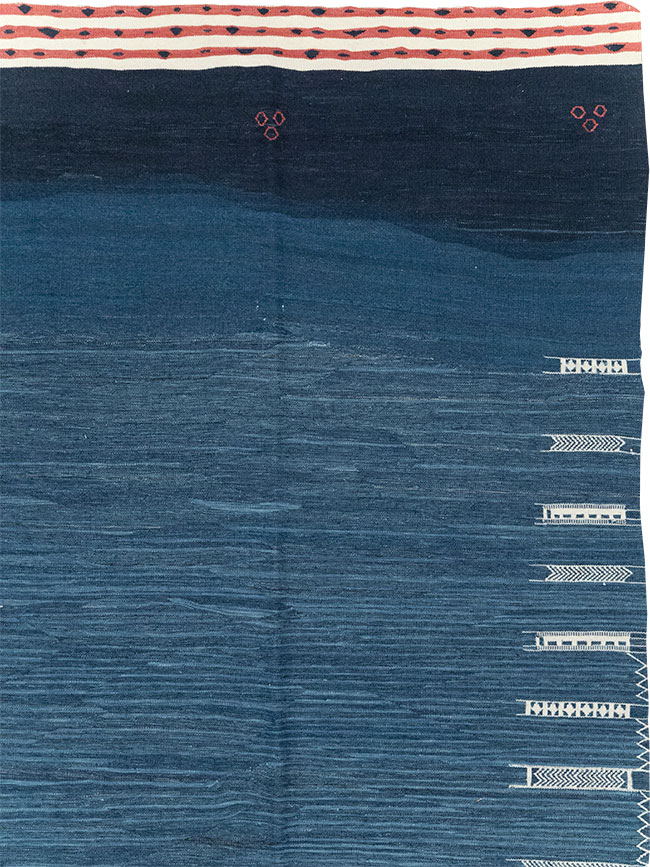 Contemporary Turkish Flatweave Kilim Room Size Carpet, No.32575 - Gss