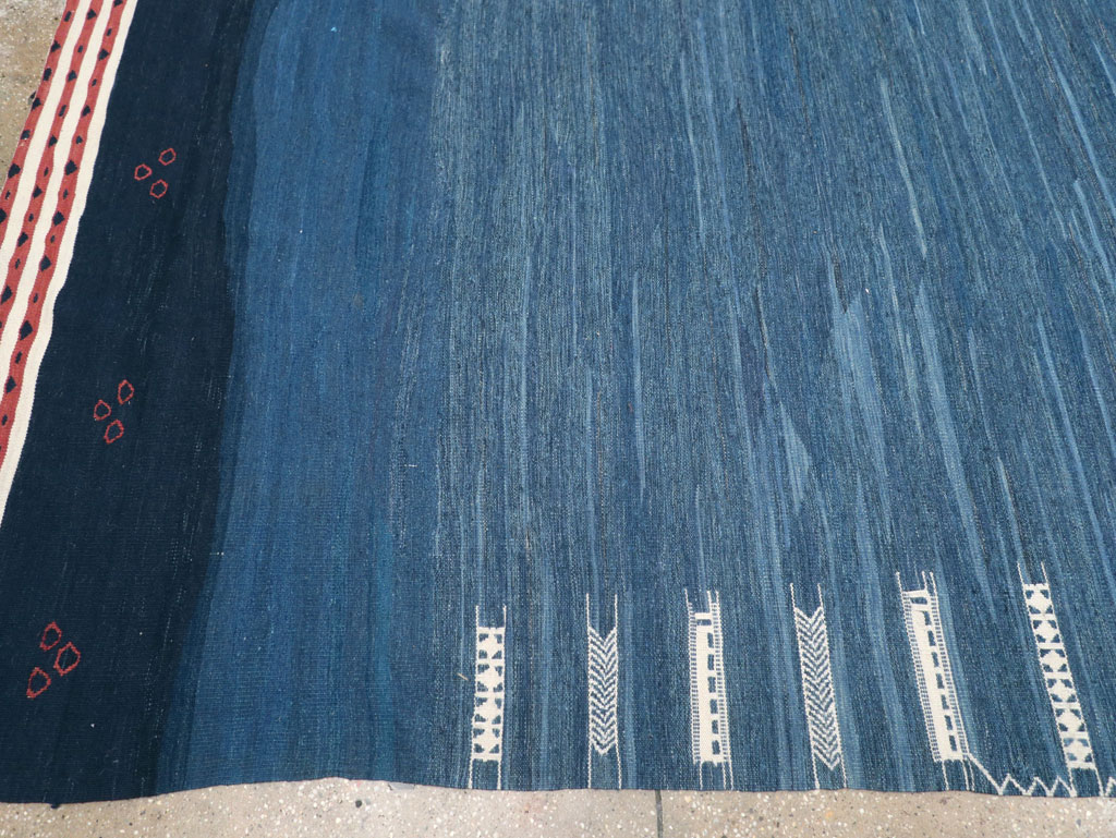 Contemporary Turkish Flatweave Kilim Room Size Carpet, No.32575 - Gss