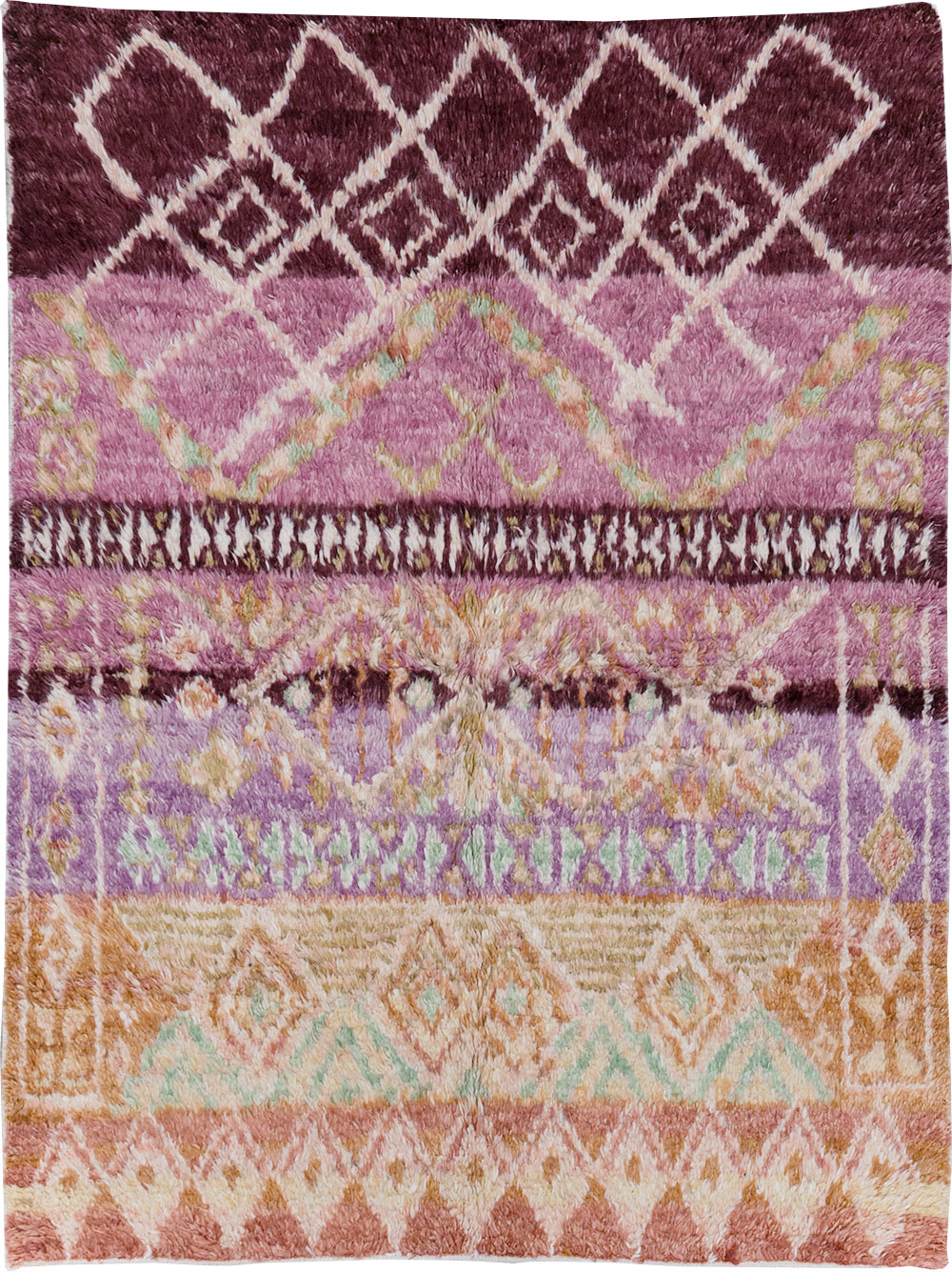 Vintage Moroccan Accent Rug, No.32583 - Gss