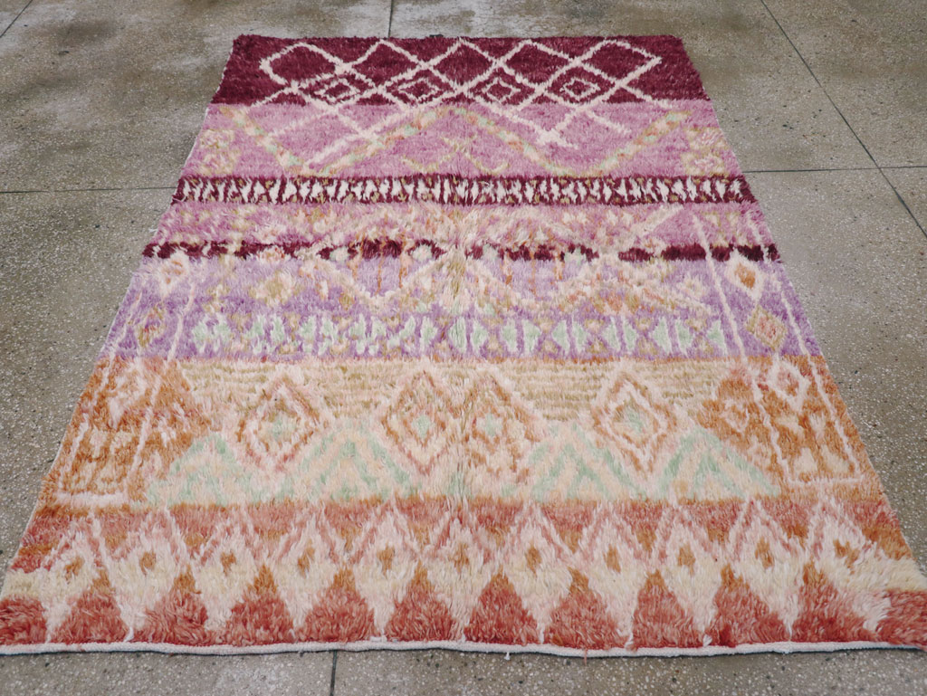 Vintage Moroccan Accent Rug, No.32583 - Gss