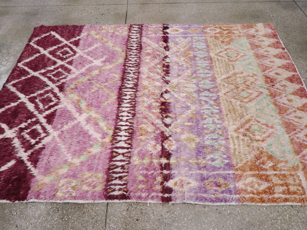 Vintage Moroccan Accent Rug, No.32583 - Gss