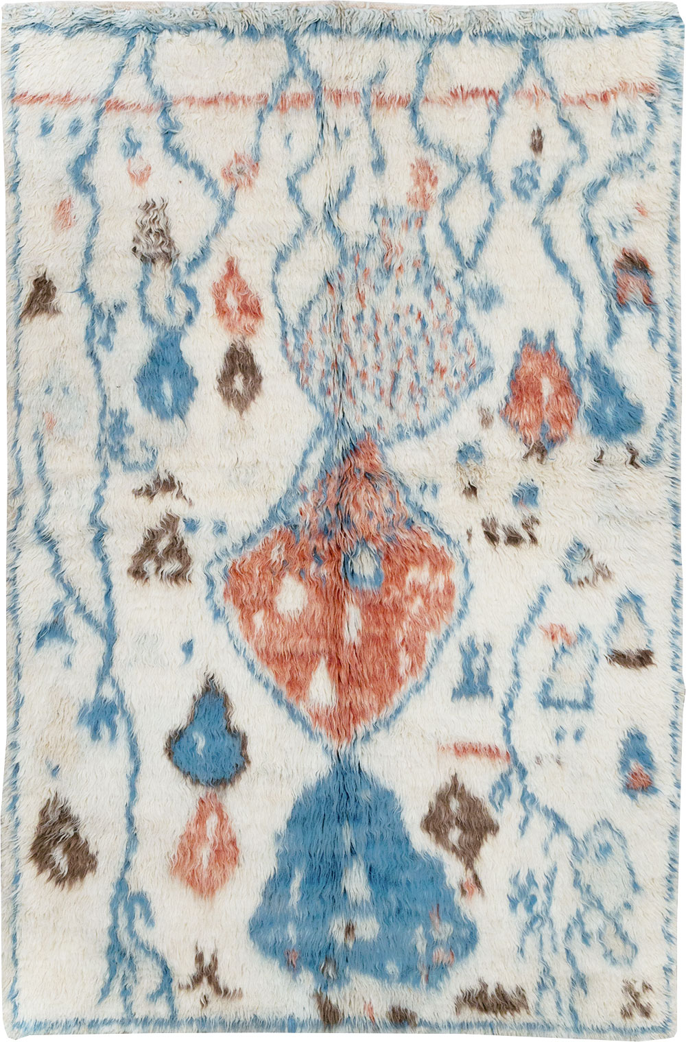Vintage Moroccan Accent Rug, No.32584 - Gss