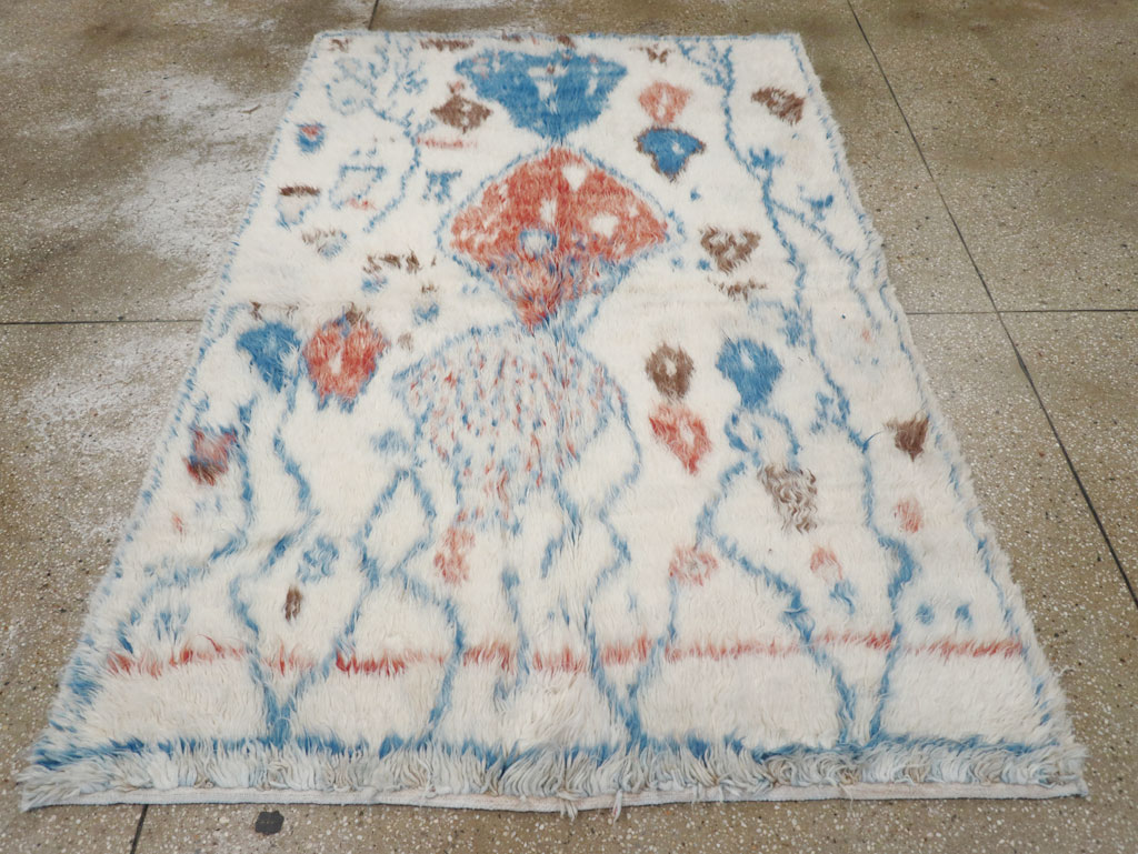 Vintage Moroccan Accent Rug, No.32584 - Gss