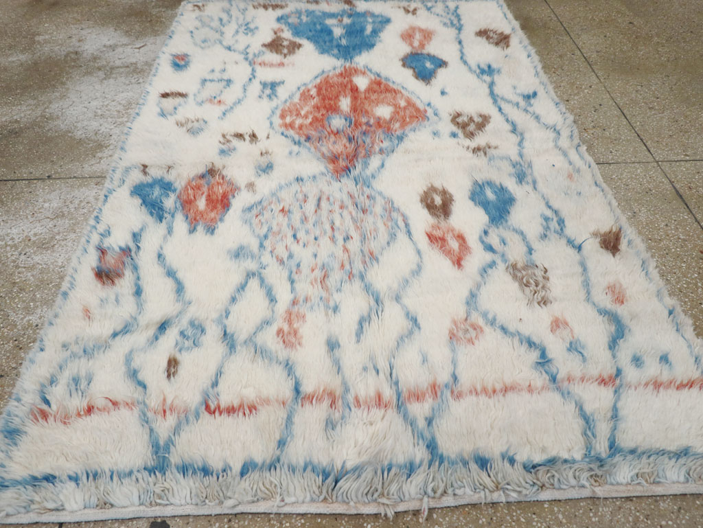 Vintage Moroccan Accent Rug, No.32584 - Gss