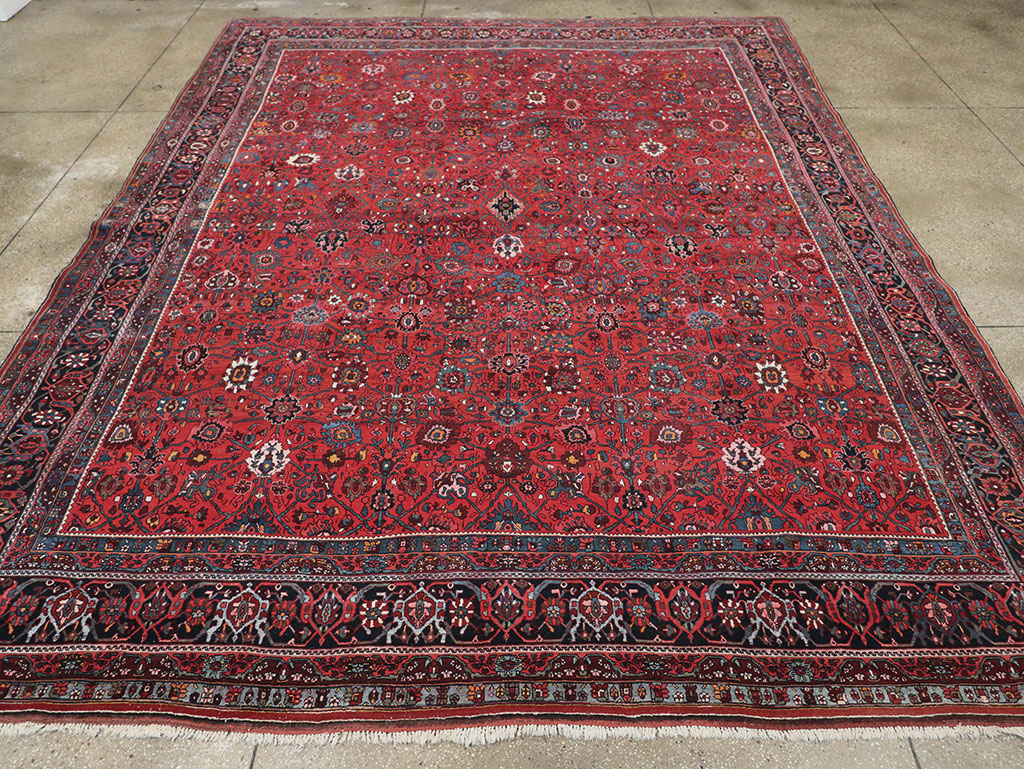 Vintage Persian Bidjar Room Size Carpet, No.32585 - Gss