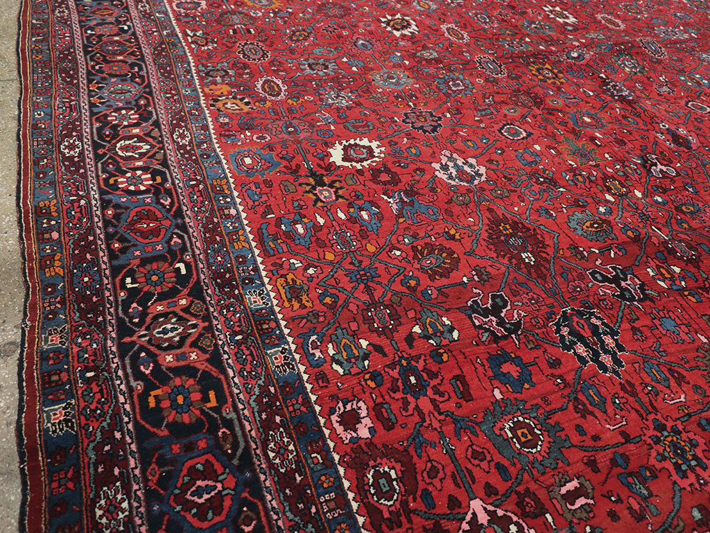 Vintage Persian Bidjar Room Size Carpet, No.32585 - Gss