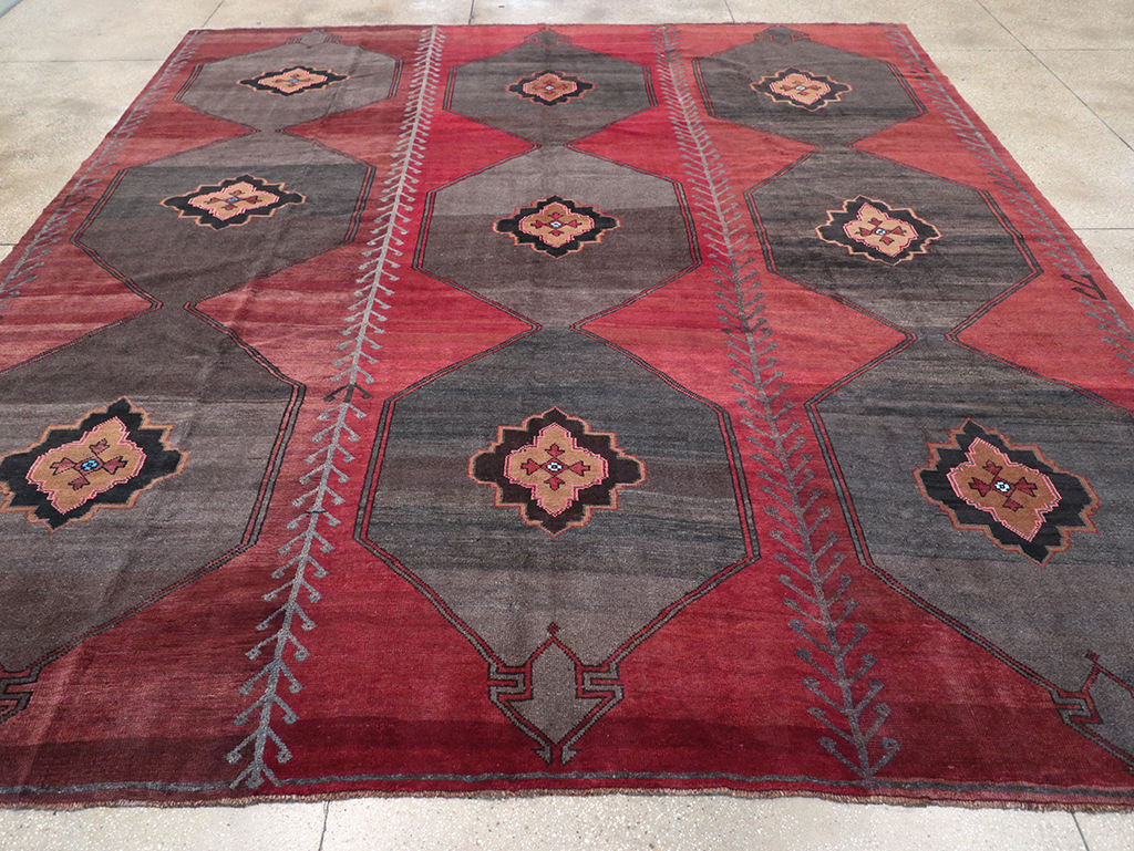 Vintage Turkish Anatolian Square Room Size Carpet, No.32589 - Gss