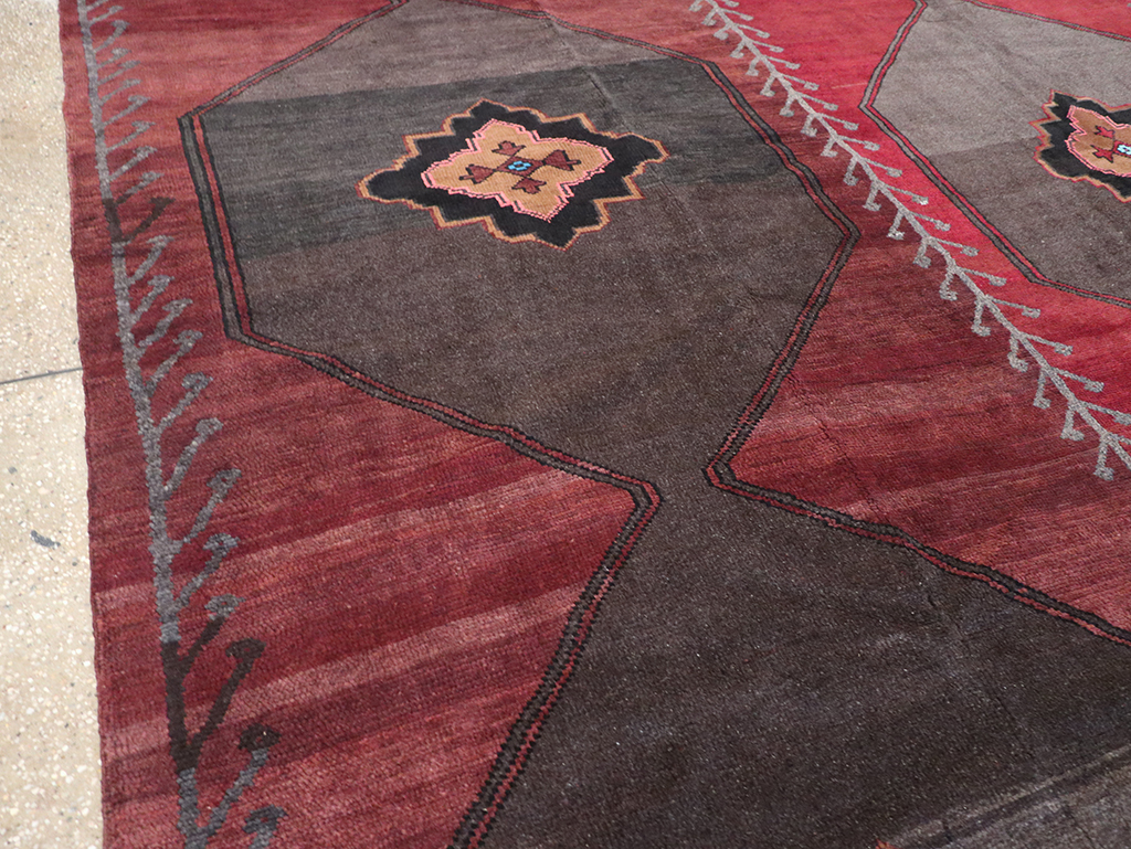 Vintage Turkish Anatolian Square Room Size Carpet, No.32589 - Gss