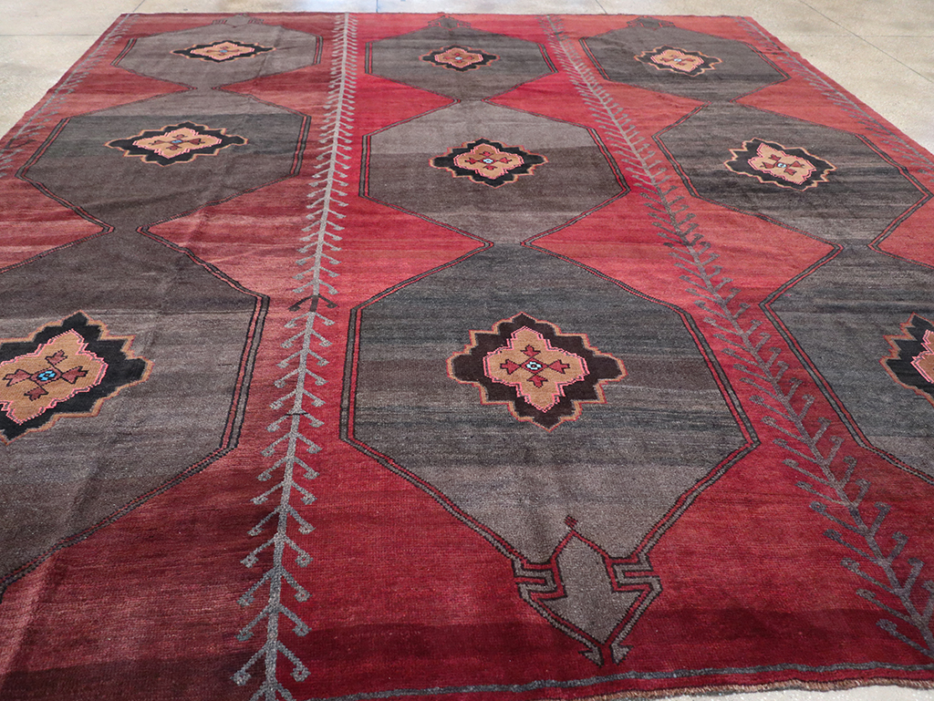 Vintage Turkish Anatolian Square Room Size Carpet, No.32589 - Gss