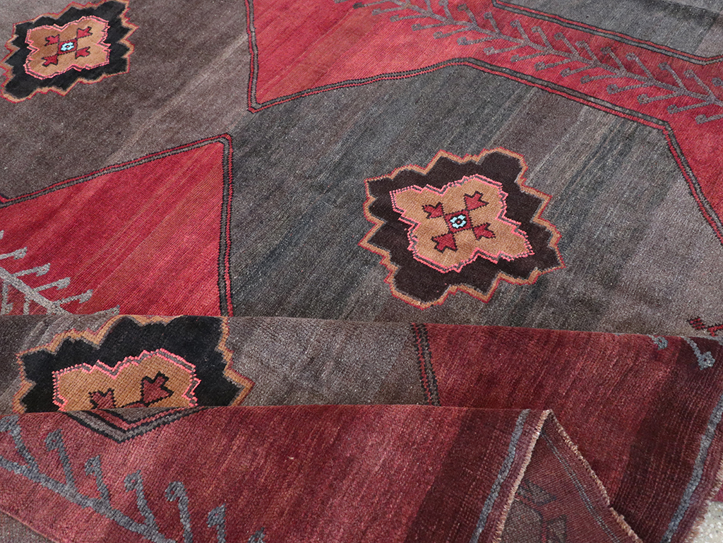 Vintage Turkish Anatolian Square Room Size Carpet, No.32589 - Gss