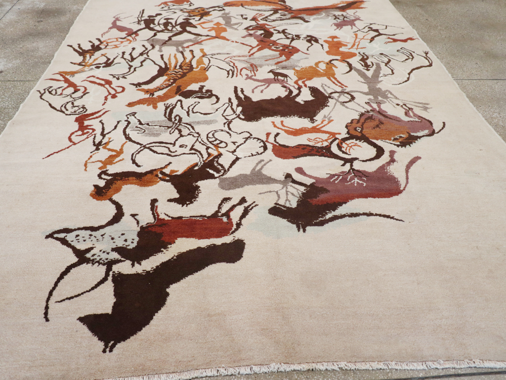 Mid-20th Century Art Deco Carpet: Caverna By Olga Fisch, No.32590 - Gss