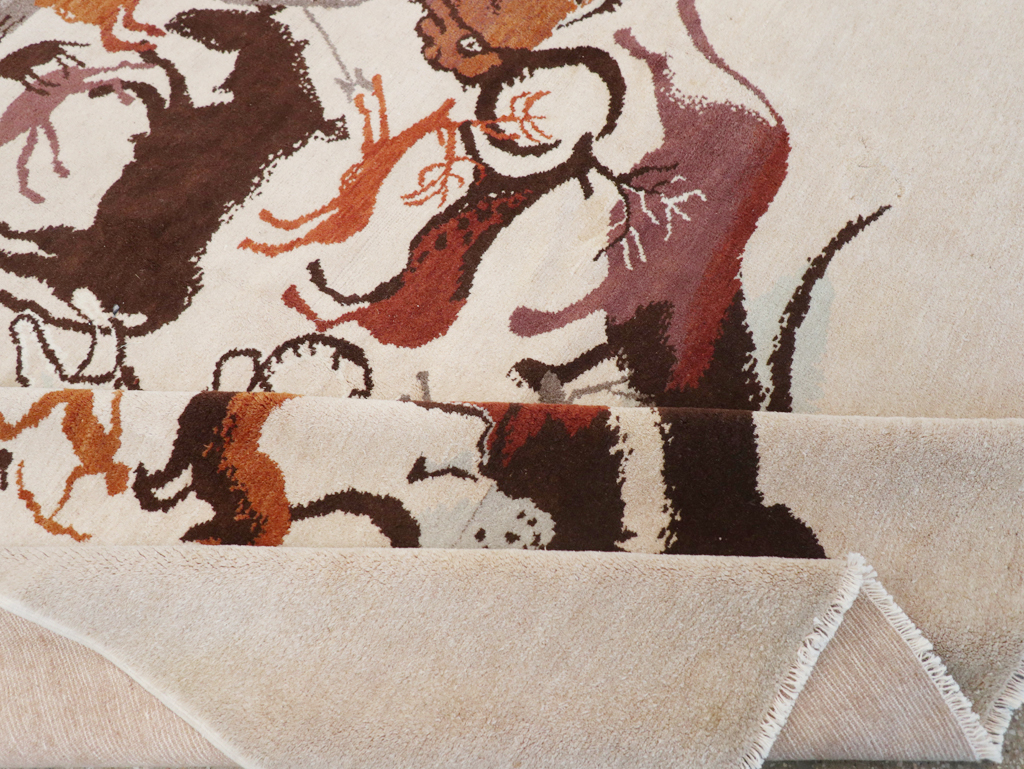 Mid-20th Century Art Deco Carpet: Caverna By Olga Fisch, No.32590 - Gss