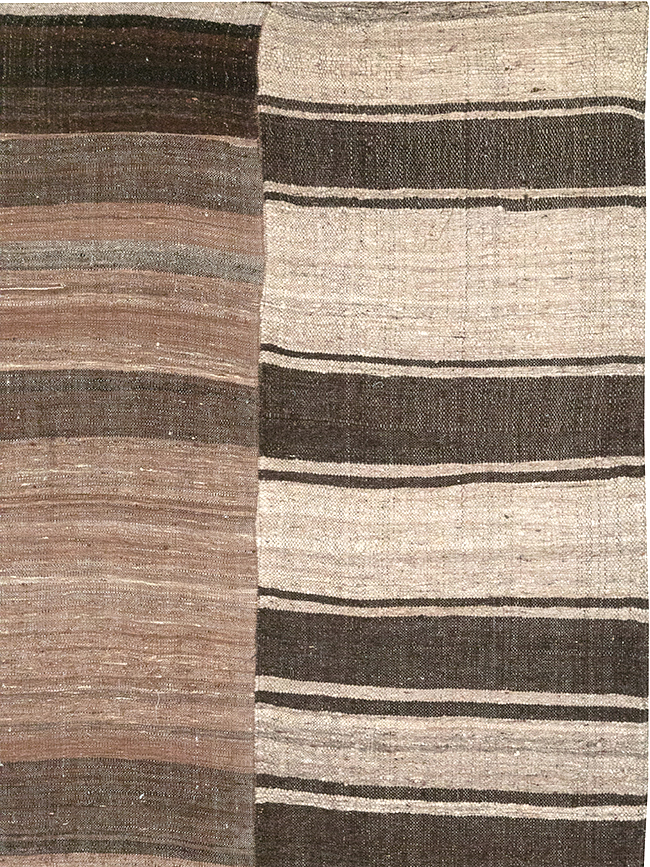 Vintage Turkish Flatweave Kilim Room Size Carpet, No.32591 - Gss