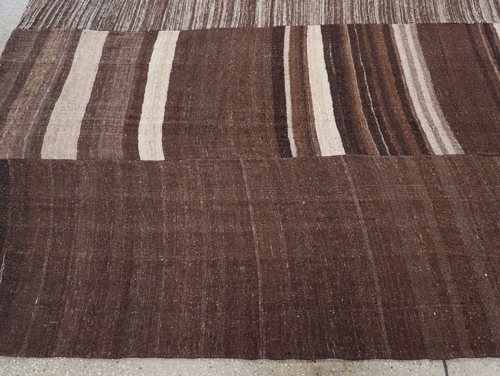 Modern Turkish Flatweave Kilim Large Carpet, No.32592 - Gss