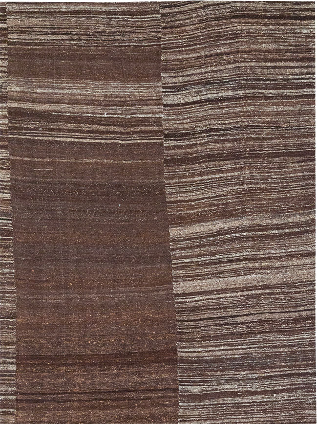 Modern Turkish Flatweave Kilim Large Carpet, No.32592 - Gss