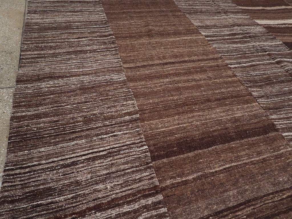 Modern Turkish Flatweave Kilim Large Carpet, No.32592 - Gss