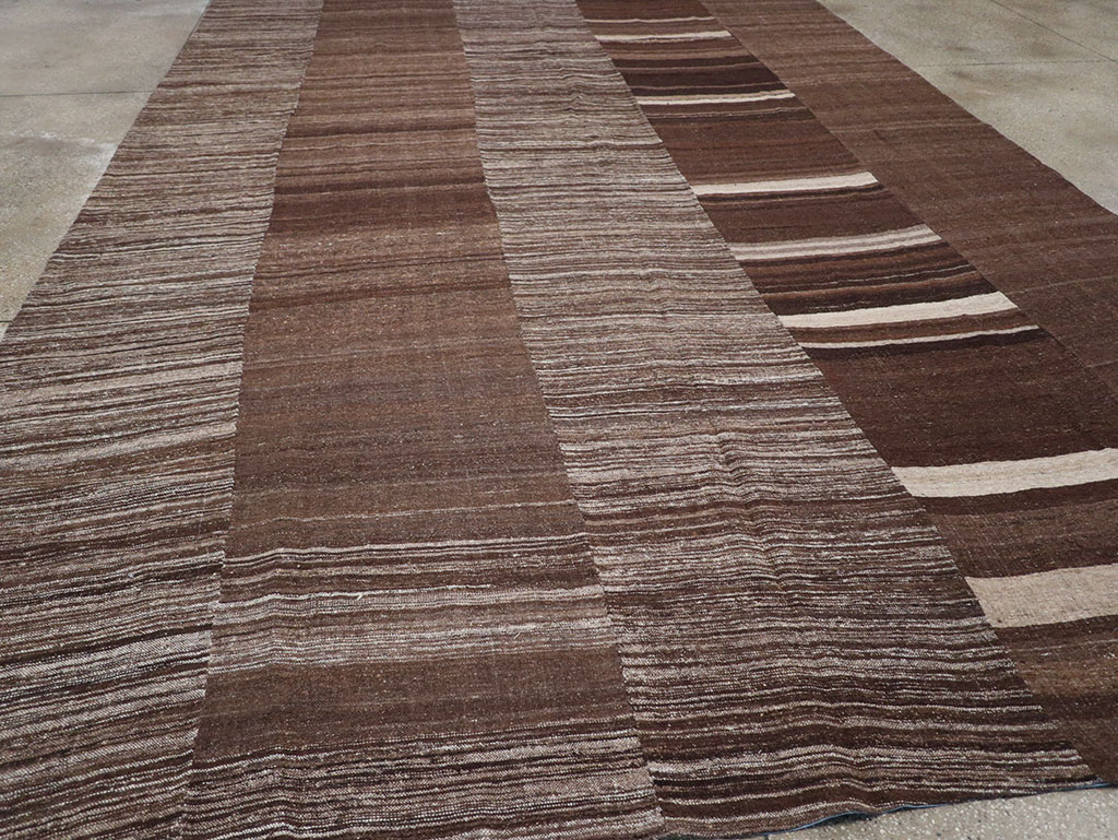 Modern Turkish Flatweave Kilim Large Carpet, No.32592 - Gss