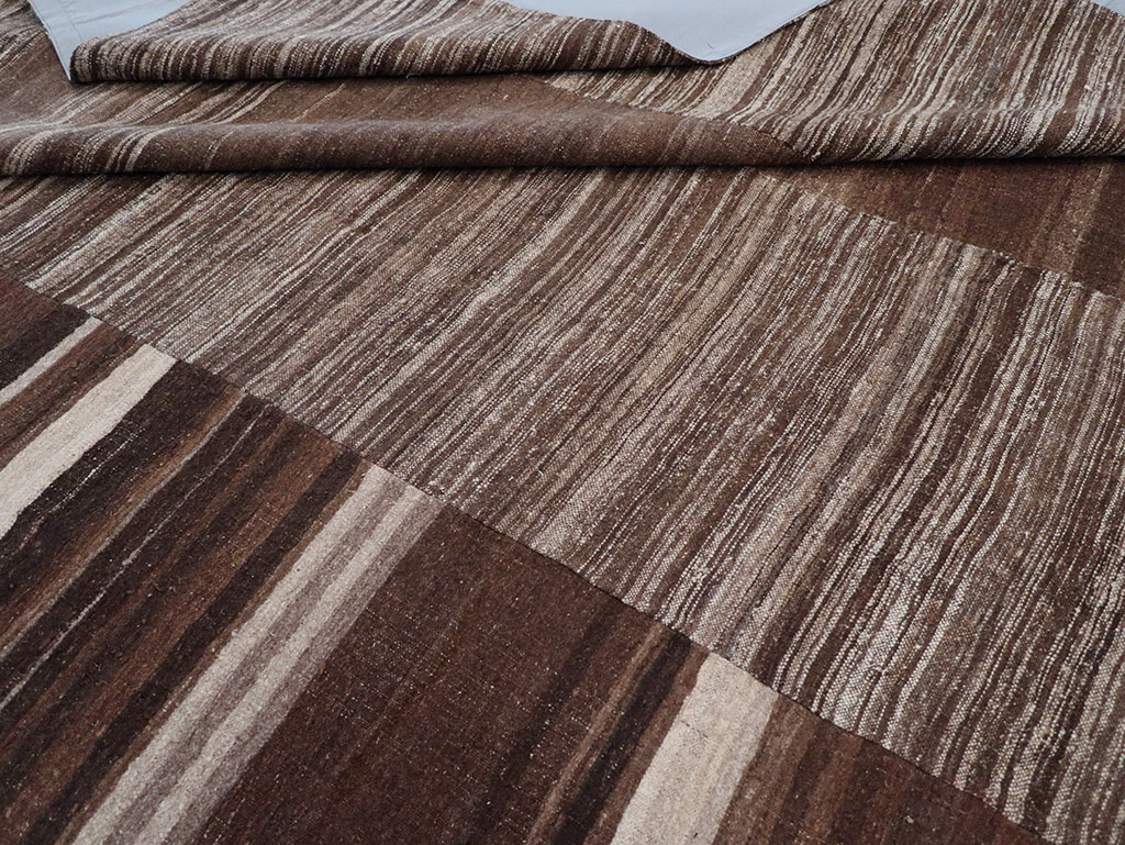 Modern Turkish Flatweave Kilim Large Carpet, No.32592 - Gss