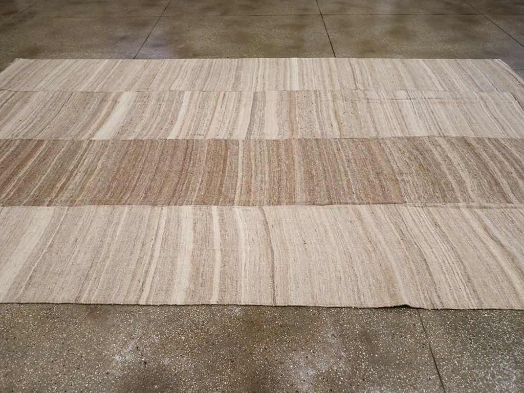 Modern Turkish Flatweave Kilim Room Size Carpet, No.32593 - Gss