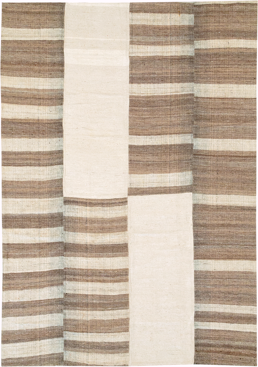 Vintage Persian Flatweave Kilim Room Size Carpet, No.32594 - Gss