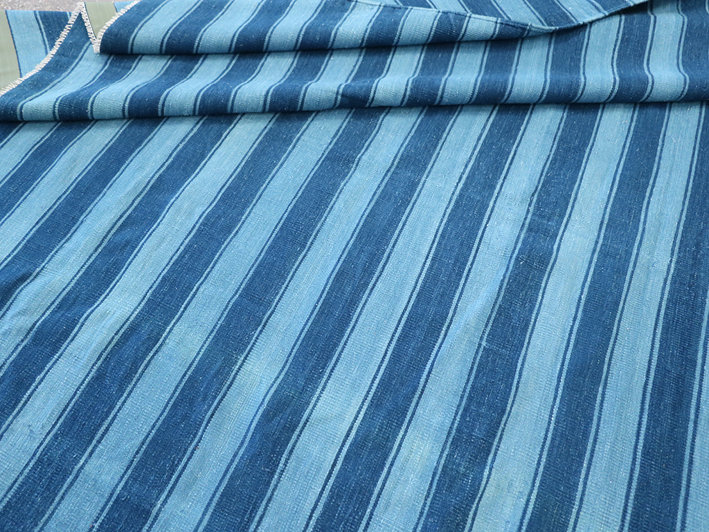 Vintage Indian Dhurrie Flatweave, No.32597 - Gss