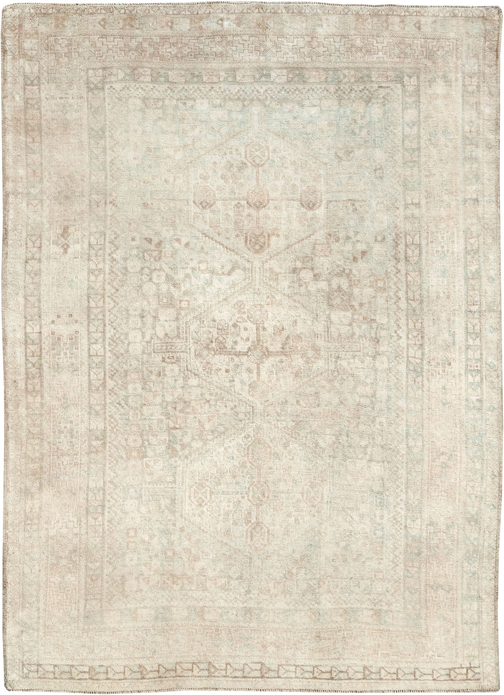 Vintage Persian Shiraz Accent Rug, No.32598 - Gss