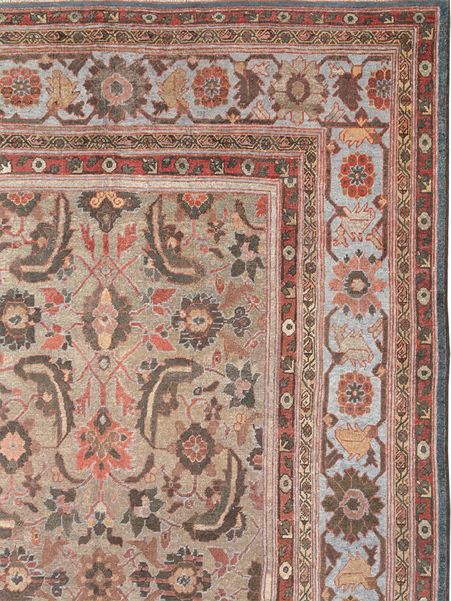 Antique Persian Mahal Large Carpet, No.32600 - Gss