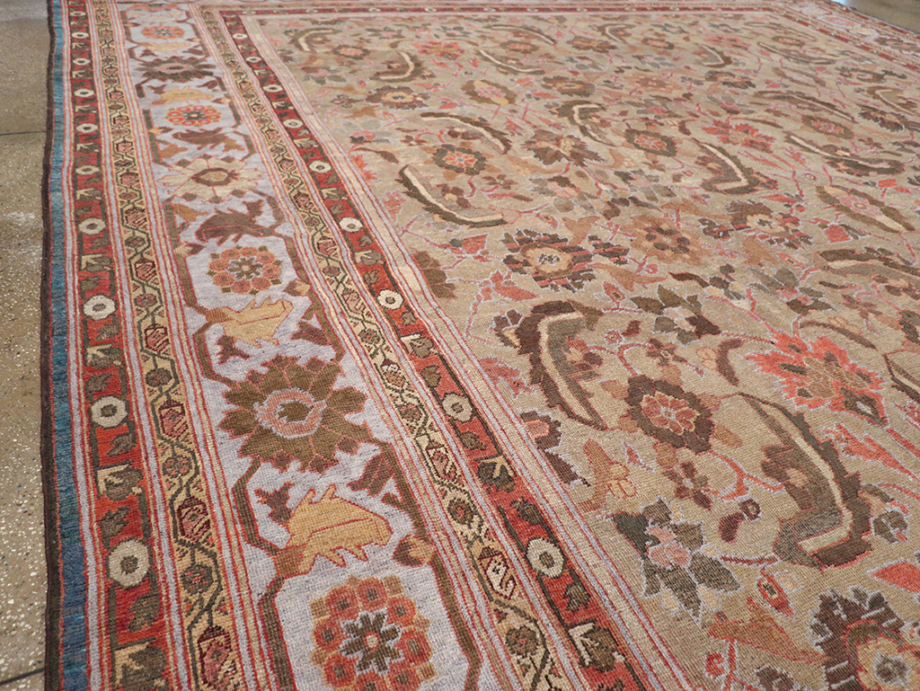 Antique Persian Mahal Large Carpet, No.32600 - Gss