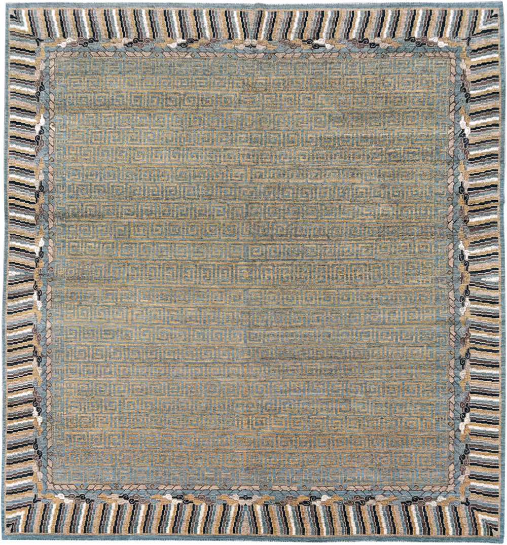 Modern East Turkestan Khotan Room Size Carpet, No.32602 - Gss