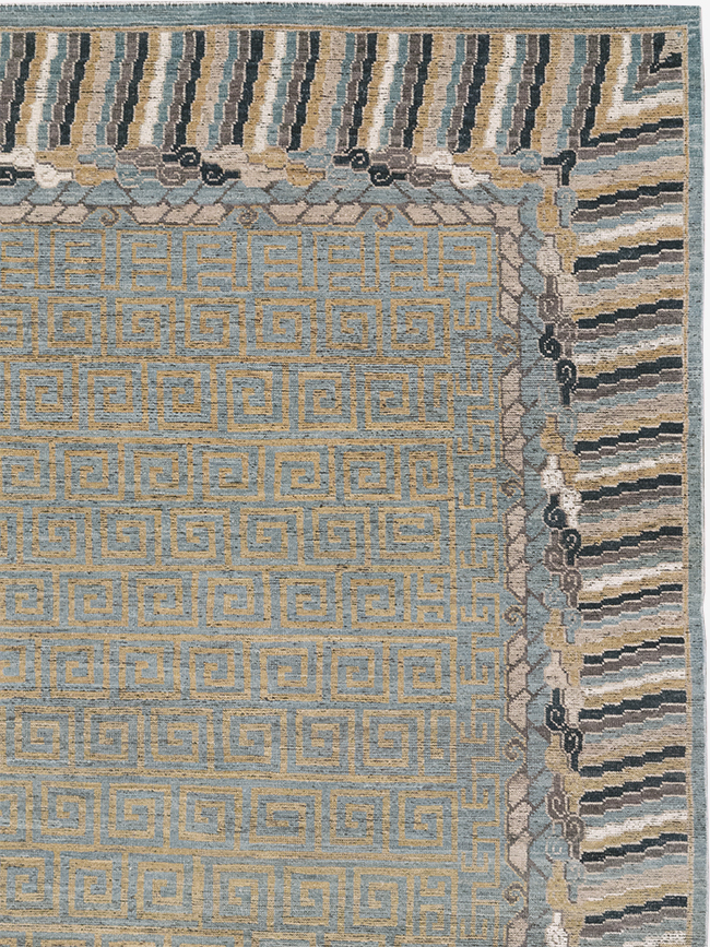 Modern East Turkestan Khotan Room Size Carpet, No.32602 - Gss