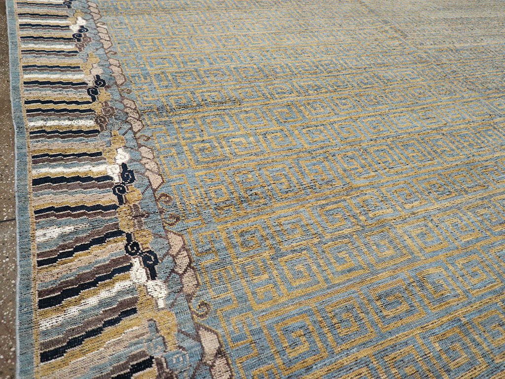 Modern East Turkestan Khotan Room Size Carpet, No.32602 - Gss