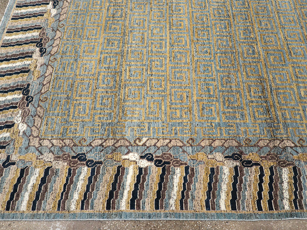 Modern East Turkestan Khotan Room Size Carpet, No.32602 - Gss