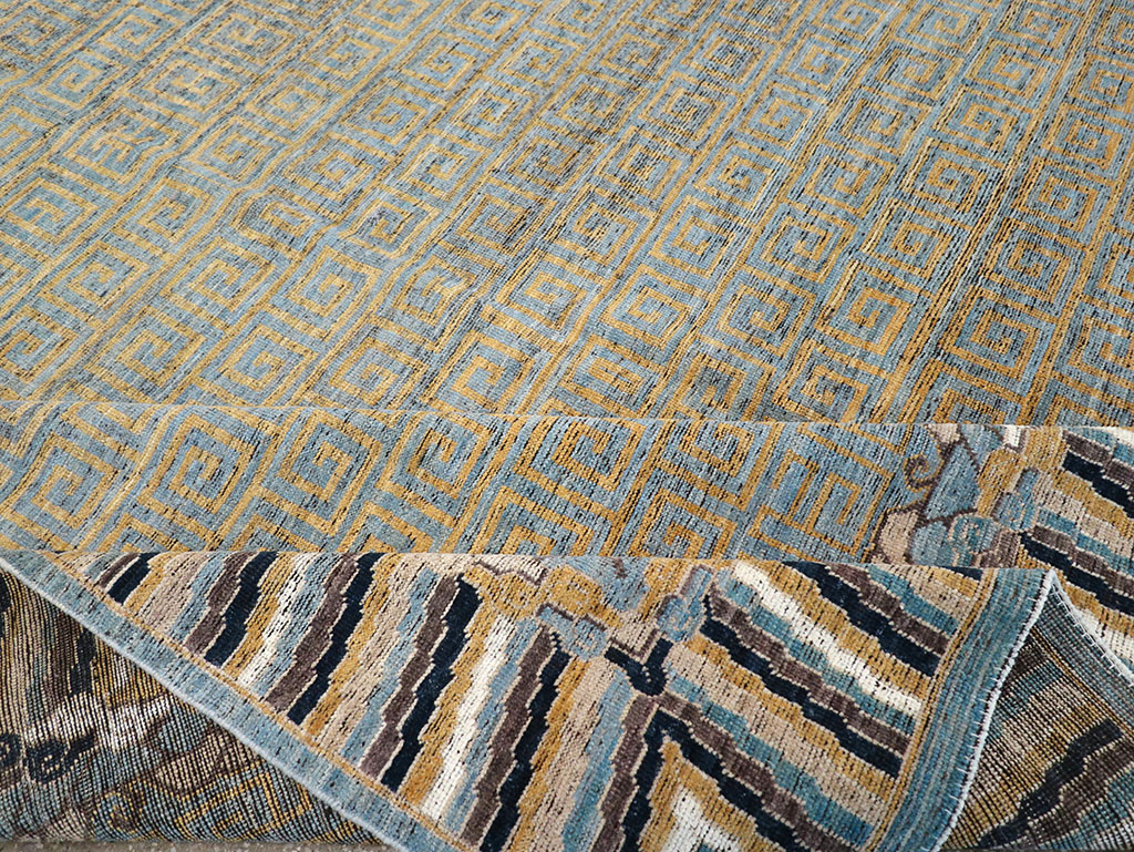 Modern East Turkestan Khotan Room Size Carpet, No.32602 - Gss