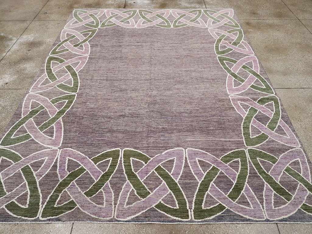 Modern East Turkestan Khotan Room Size Carpet, No.32605 - Gss