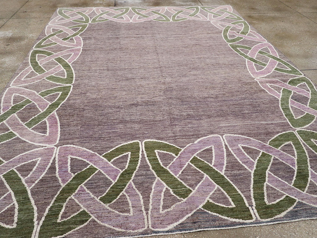 Modern East Turkestan Khotan Room Size Carpet, No.32605 - Gss