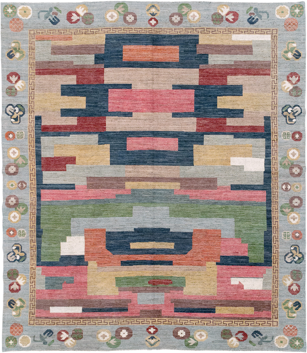 Modern East Turkestan Khotan Room Size Carpet, No.32606 - Gss