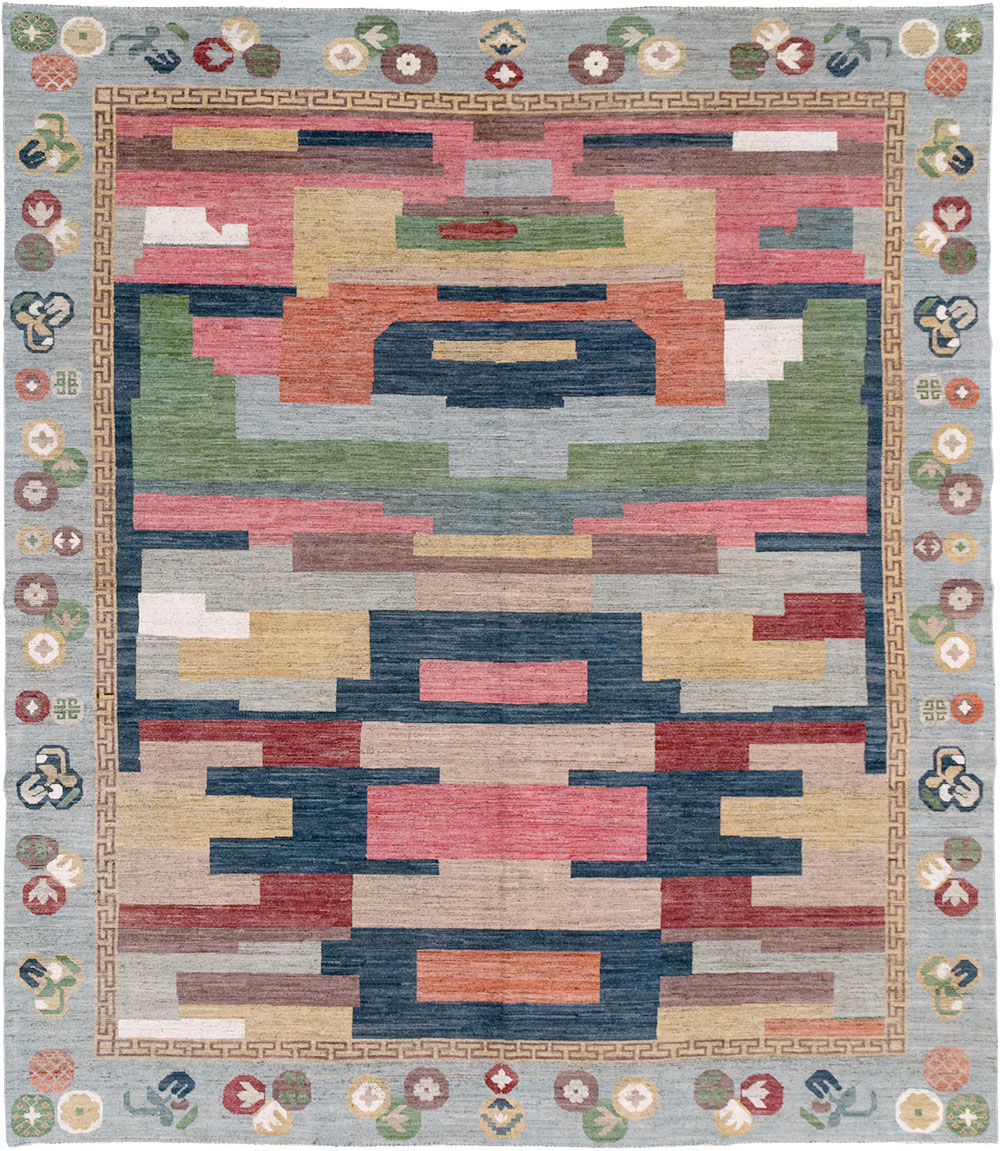 Modern East Turkestan Khotan Room Size Carpet, No.32606 - Gss