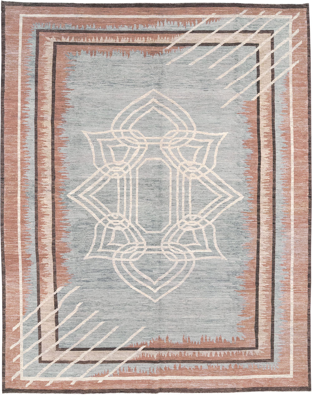 Modern Deco Inspired Khotan Carpet, No.32607 - Gss