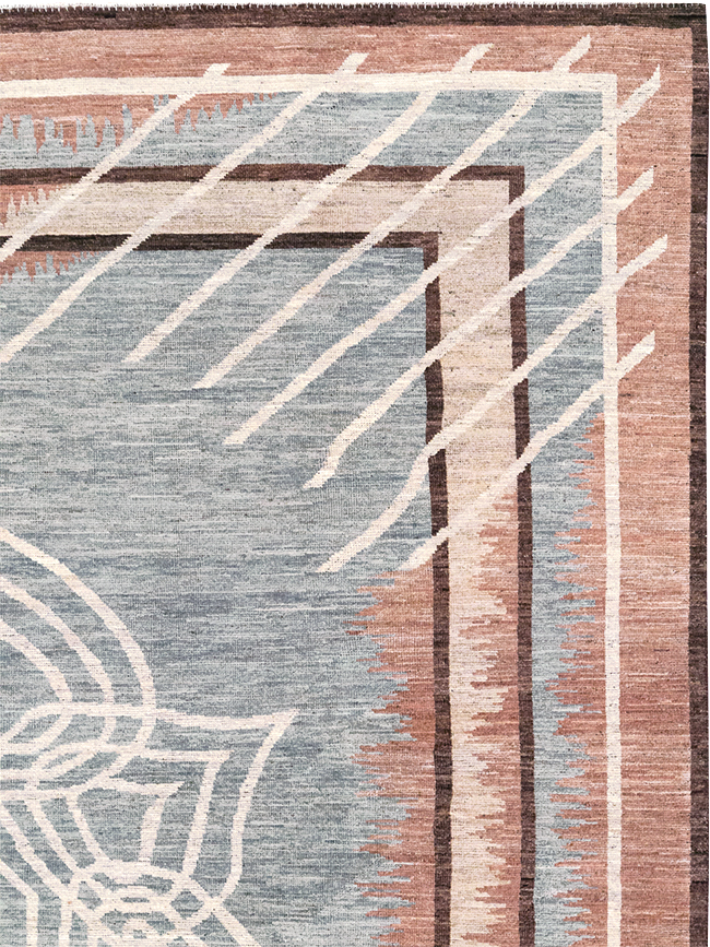 Modern Deco Inspired Khotan Carpet, No.32607 - Gss