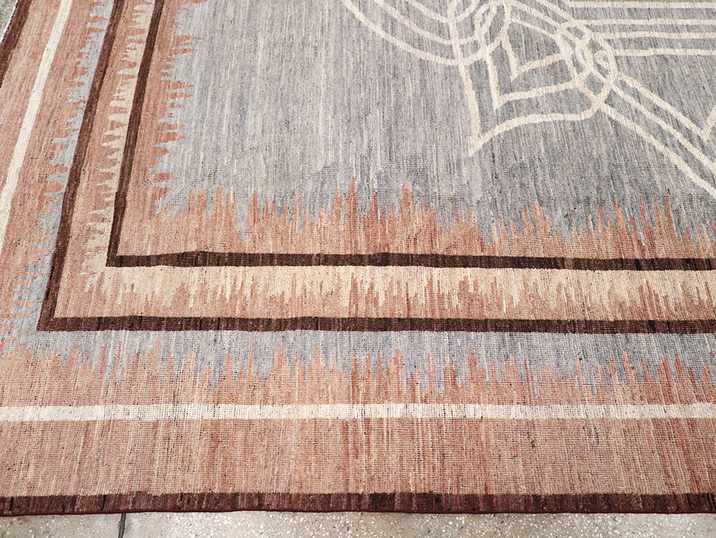 Modern Deco Inspired Khotan Carpet, No.32607 - Gss