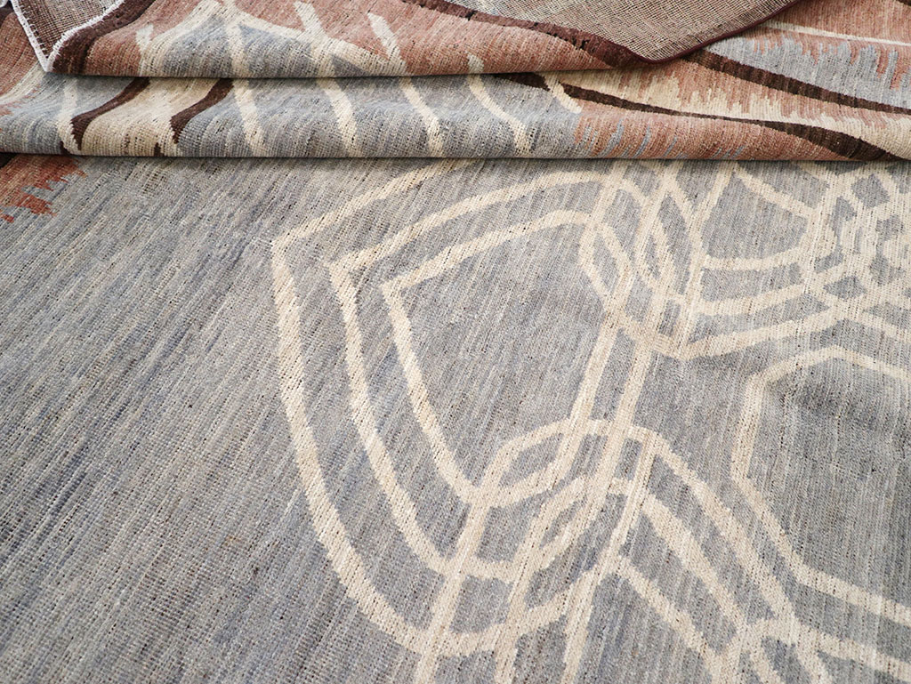 Modern Deco Inspired Khotan Carpet, No.32607 - Gss