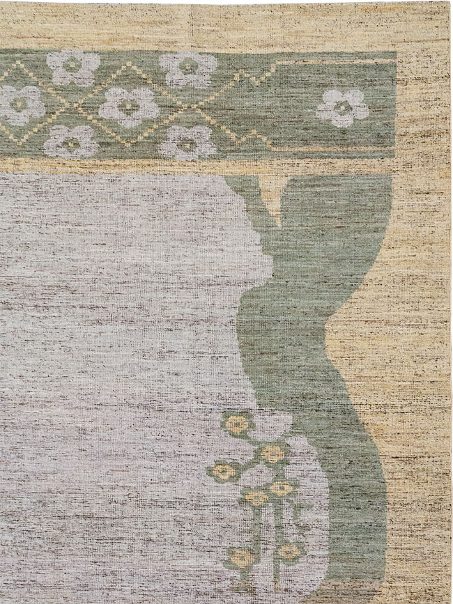 Modern East Turkestan Khotan Room Size Carpet, No.32608 - Gss