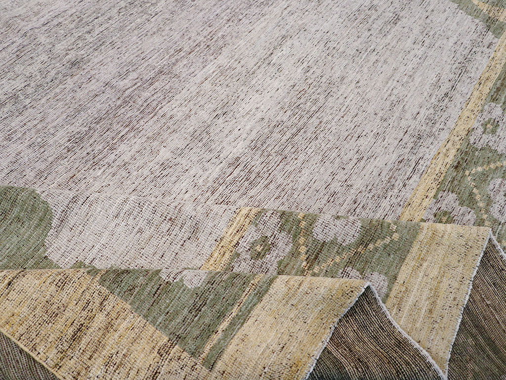 Modern East Turkestan Khotan Room Size Carpet, No.32608 - Gss