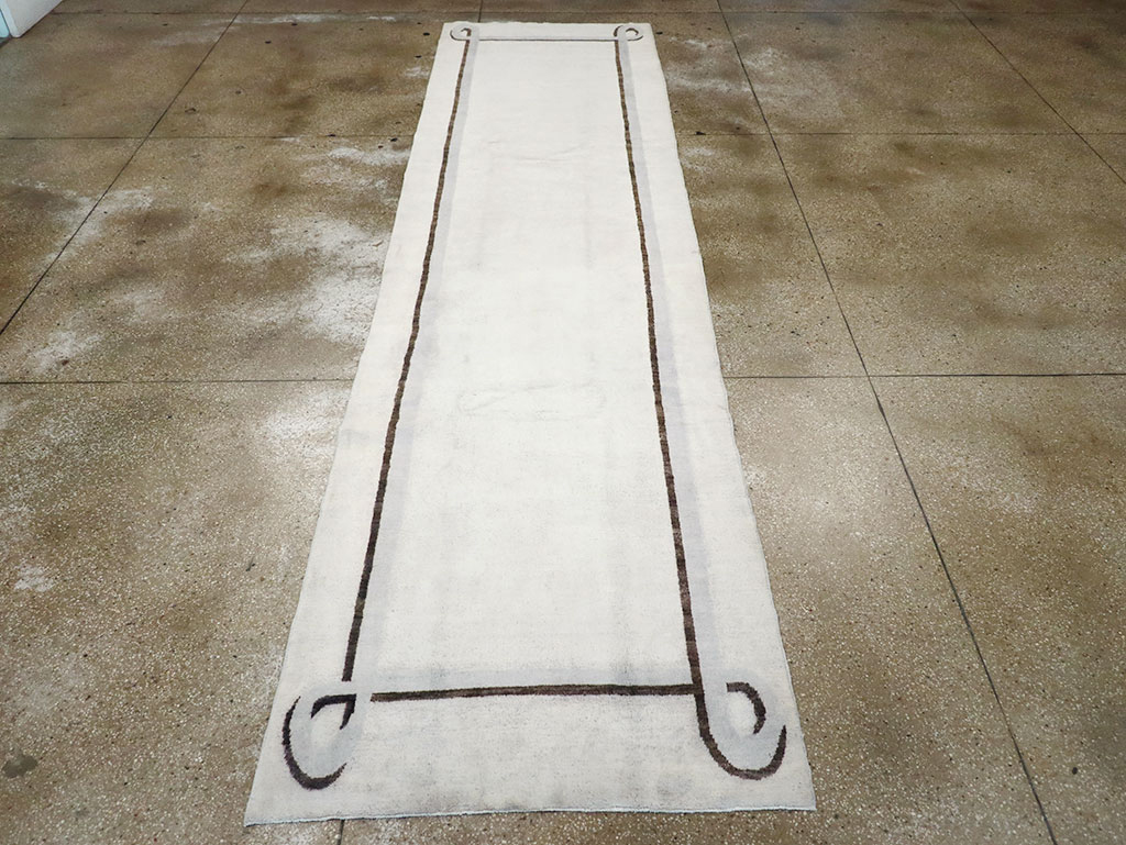 Modern Turkish Art Deco Runner, No.32609 - Gss