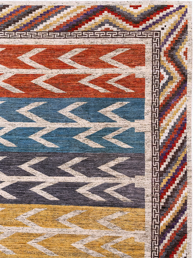 Modern East Turkestan Khotan Room Size Carpet, No.32610 - Gss