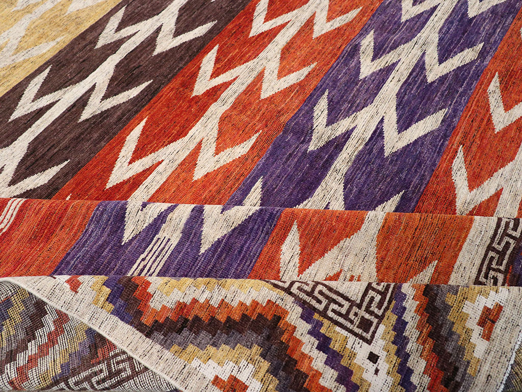 Modern East Turkestan Khotan Room Size Carpet, No.32610 - Gss