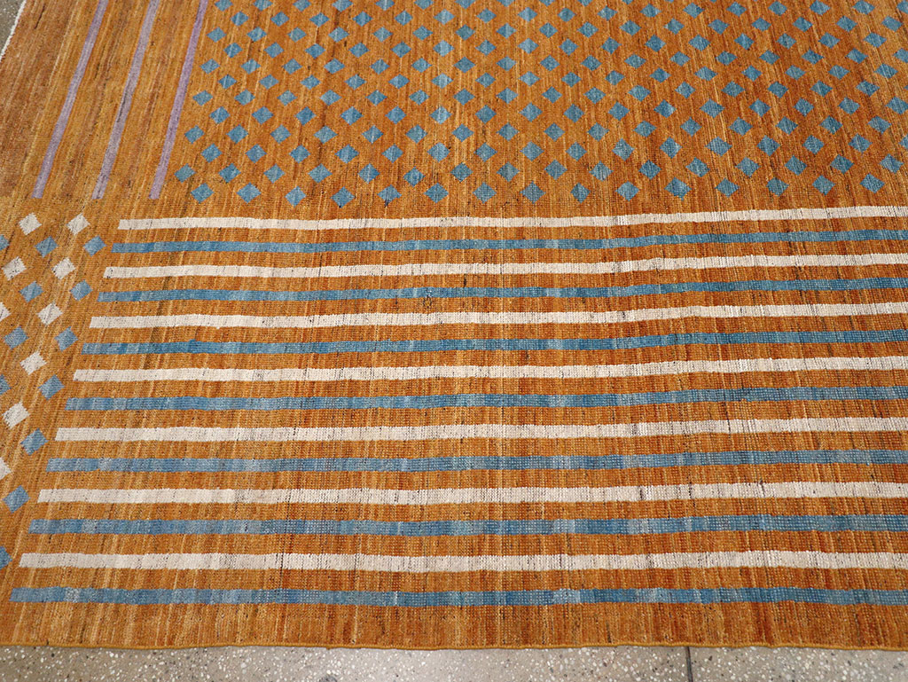 Contemporary East Turkestan Khotan Room Size Carpet, No.32611 - Gss
