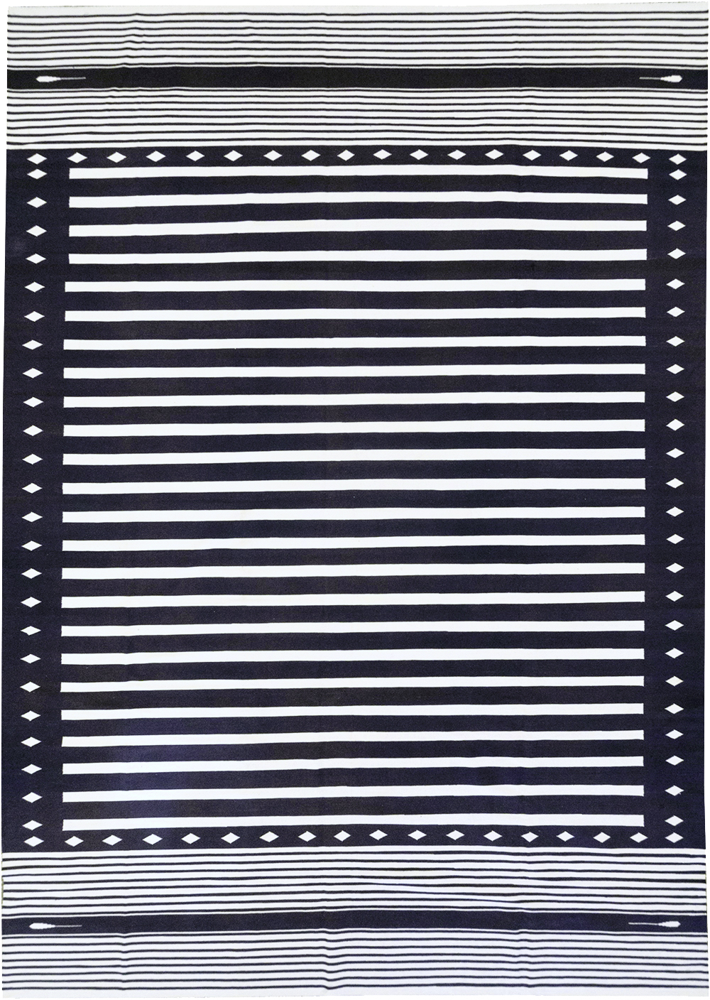 Modern Indian Flatweave Dhurrie Large Carpet, No.32612 - Gss